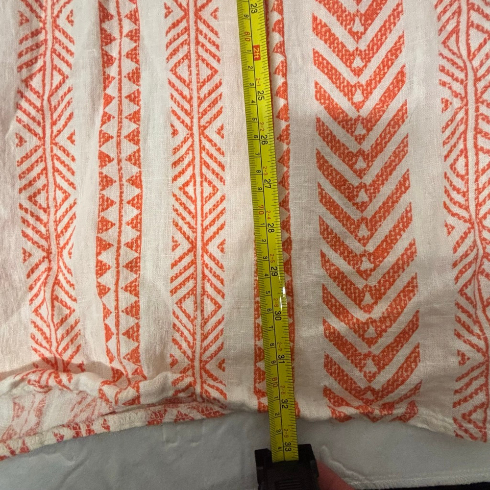 Made in Italy Bellambra Linen Halter Dress L Aztec design, vacation dress - Picture 8 of 8